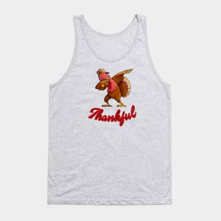 Thankful Dabbing Turkey Tank Top